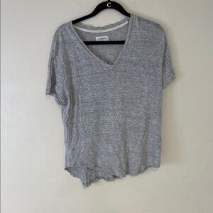 Carly Jean Los Angeles Gray Asymmetrical Relaxed T-Shirt